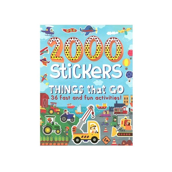 2000 stickers things that go